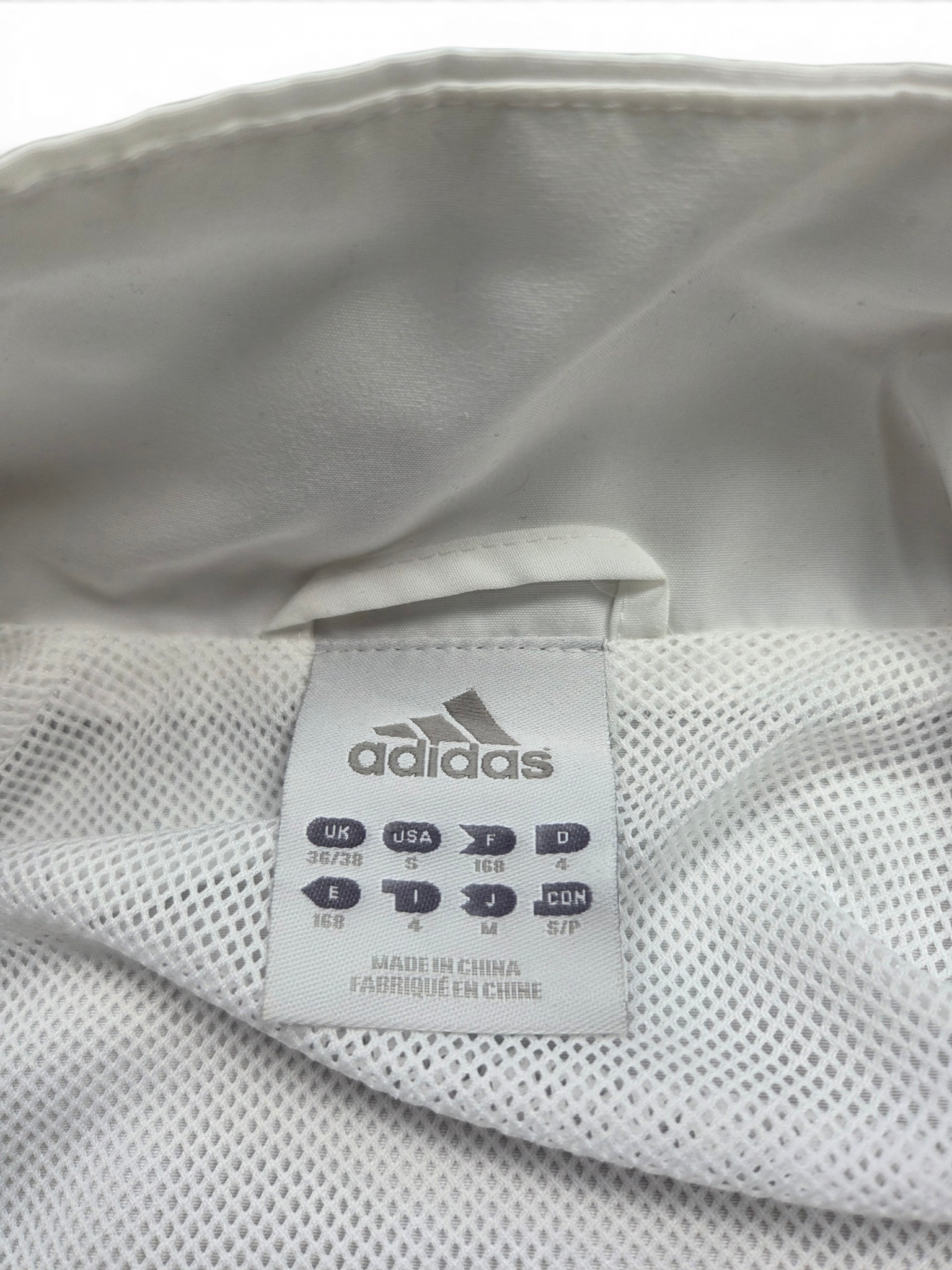 Vintage Adidas Olympiaque Lyon Trainingsanzug Weiß/Blau