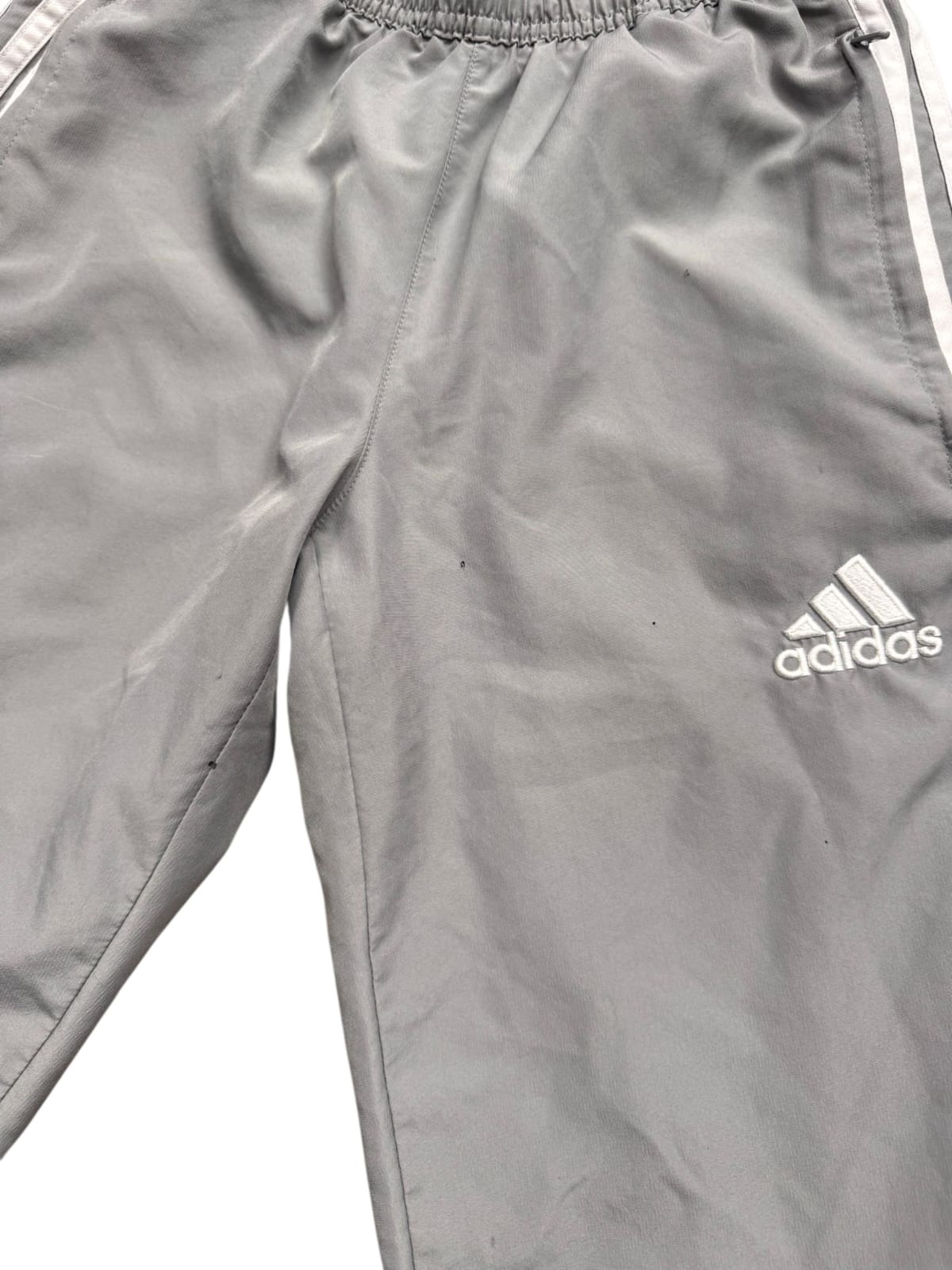 AC Milan Adidas Tracksuit – White/Grey – XS