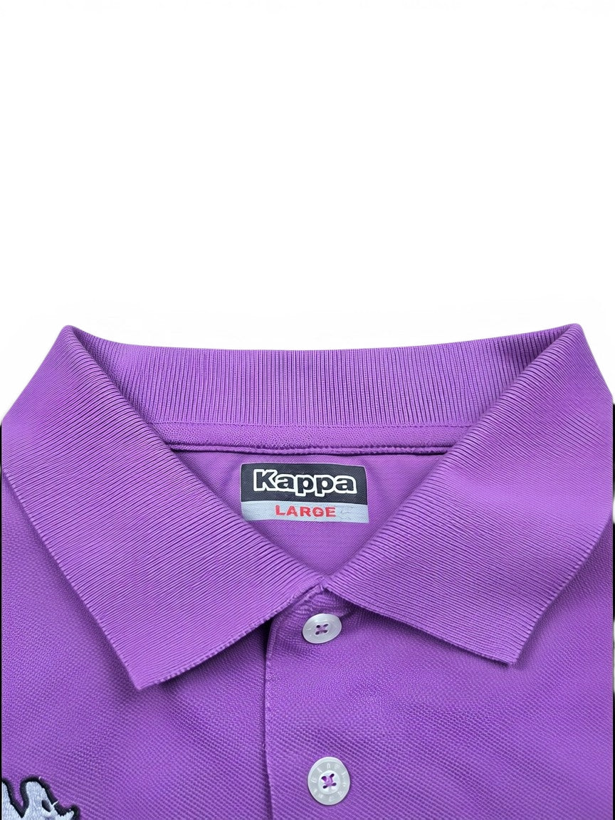 Kappa Polo Shirt Lila – Größe L | Vintage Sportswear