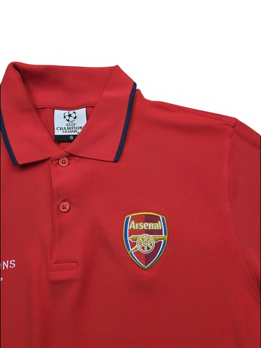 Arsenal FC UEFA Champions League Polo Shirt Rot – Größe S