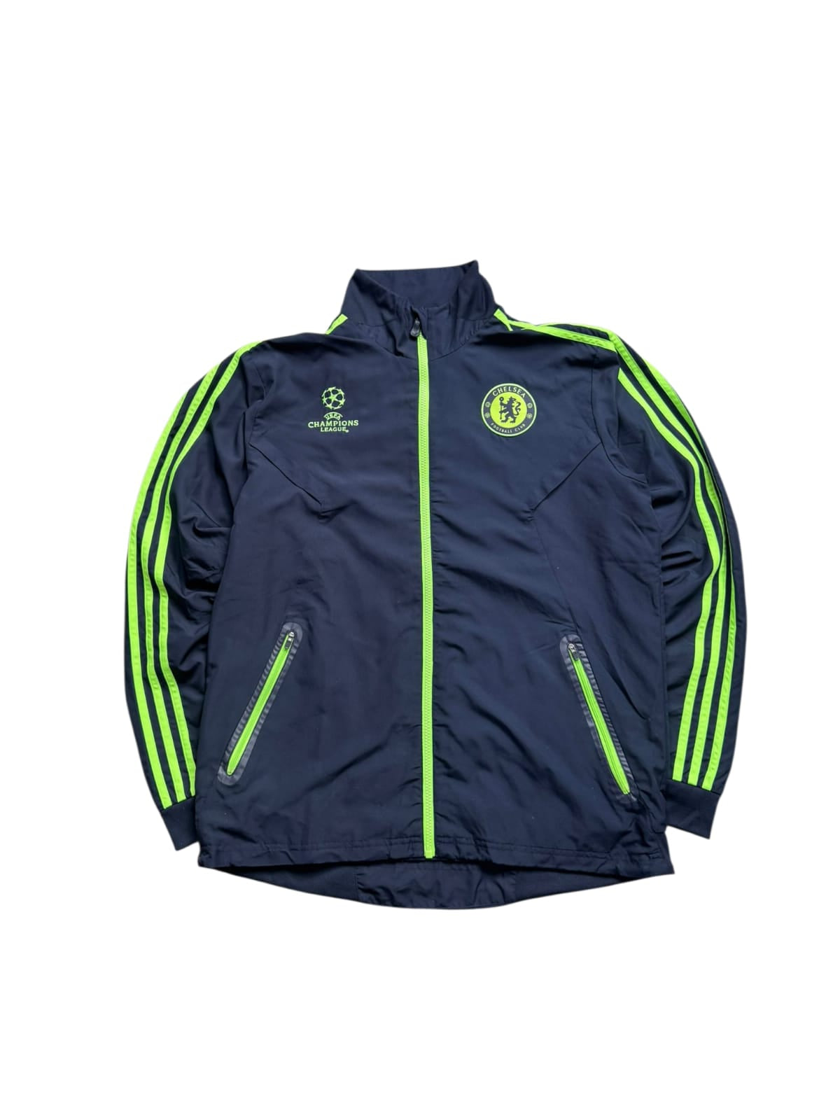 Chelsea Trainingsanzug Größe L – Dunkelblau Neon Edition