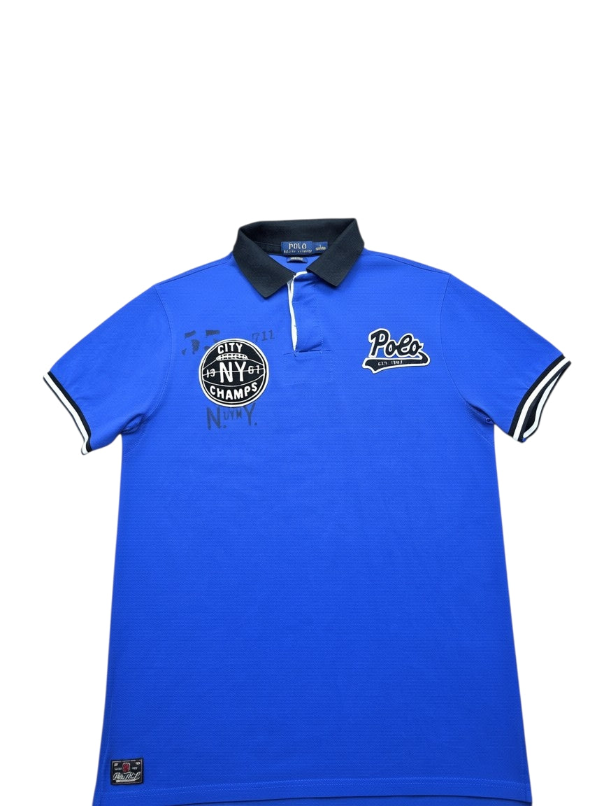 Vintage Polo Ralph Lauren Polo Shirt – Blau/Schwarz – Größe L