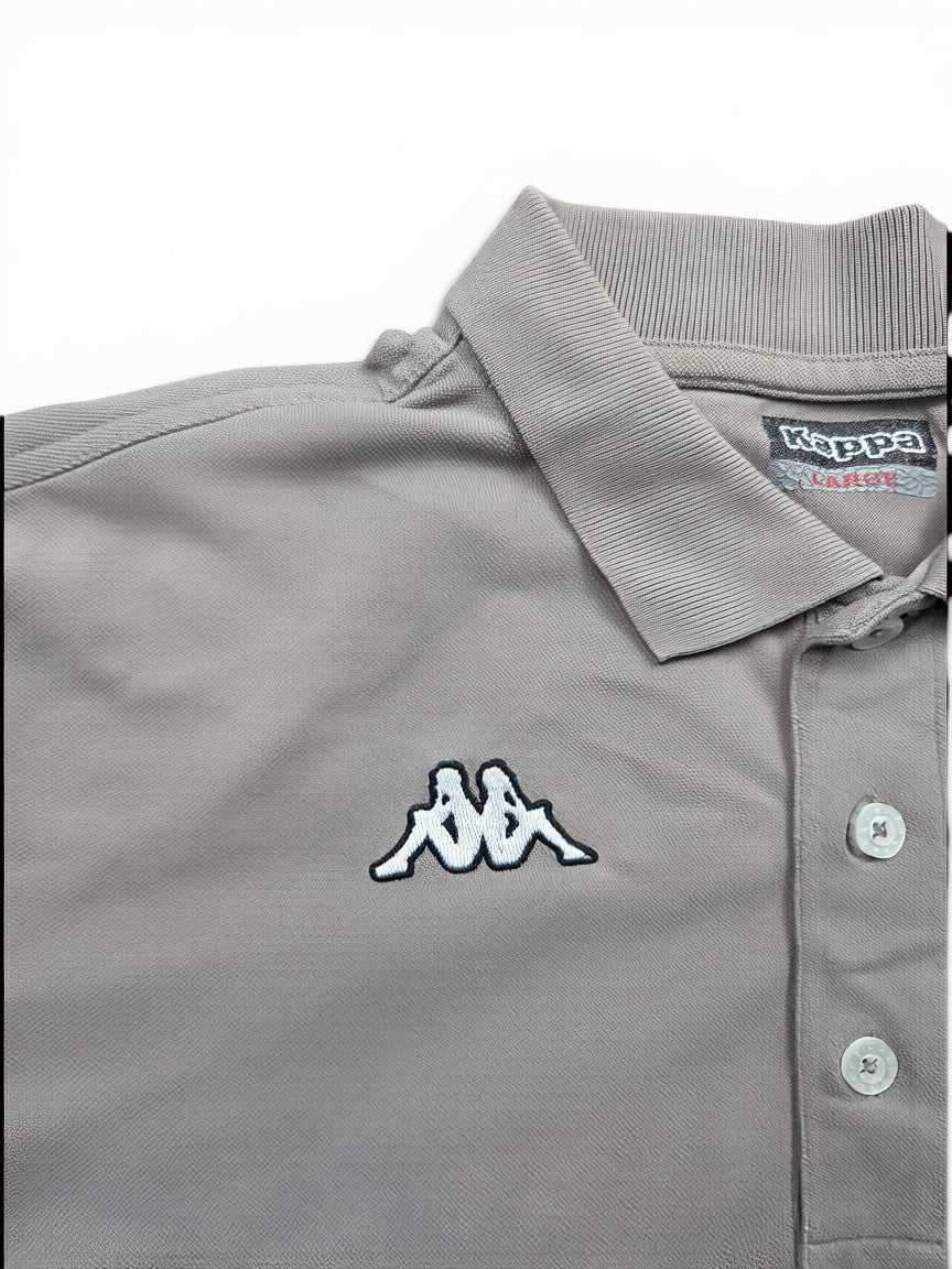 Kappa Polo Shirt hell braun – Größe L | Vintage Sportswear