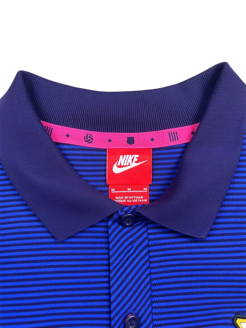 Nike FC Barcelona Polo – Blau/Pink – Größe M