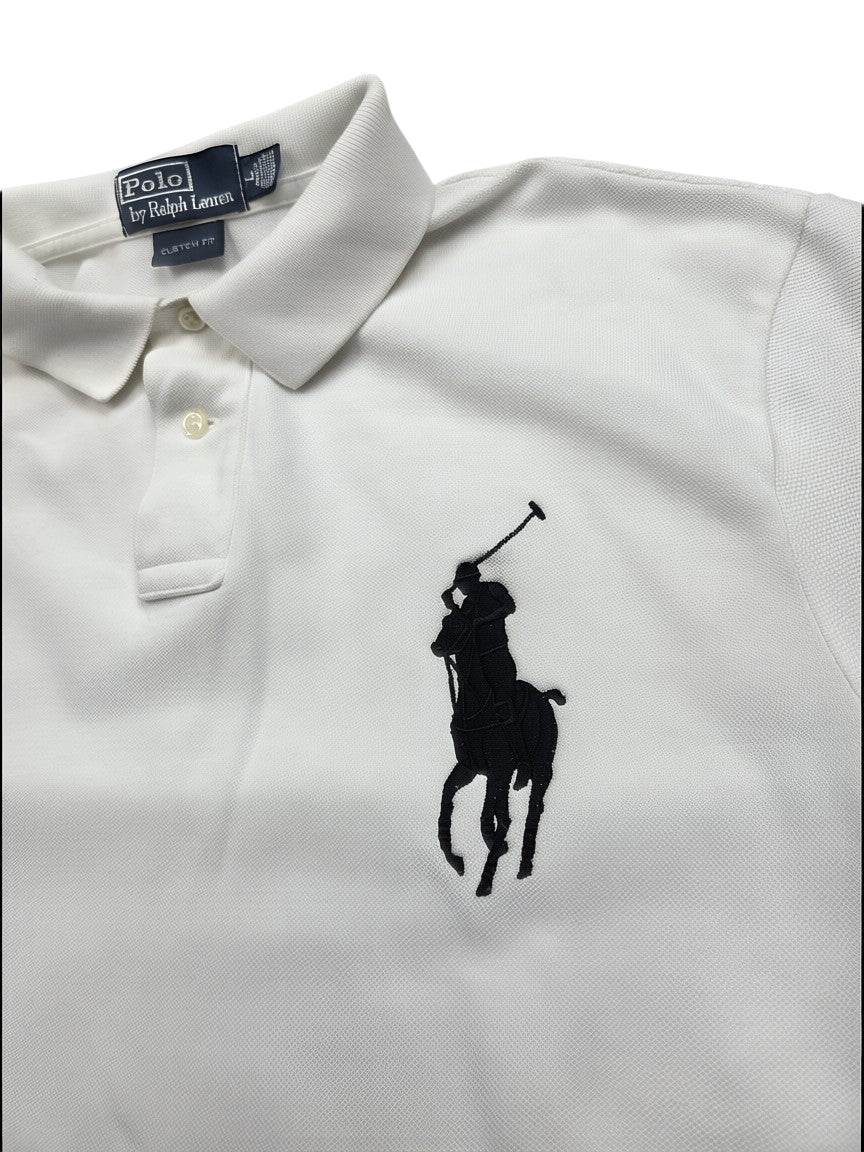Polo Ralph Lauren Big Pony Polo Shirt Weiß – Größe L