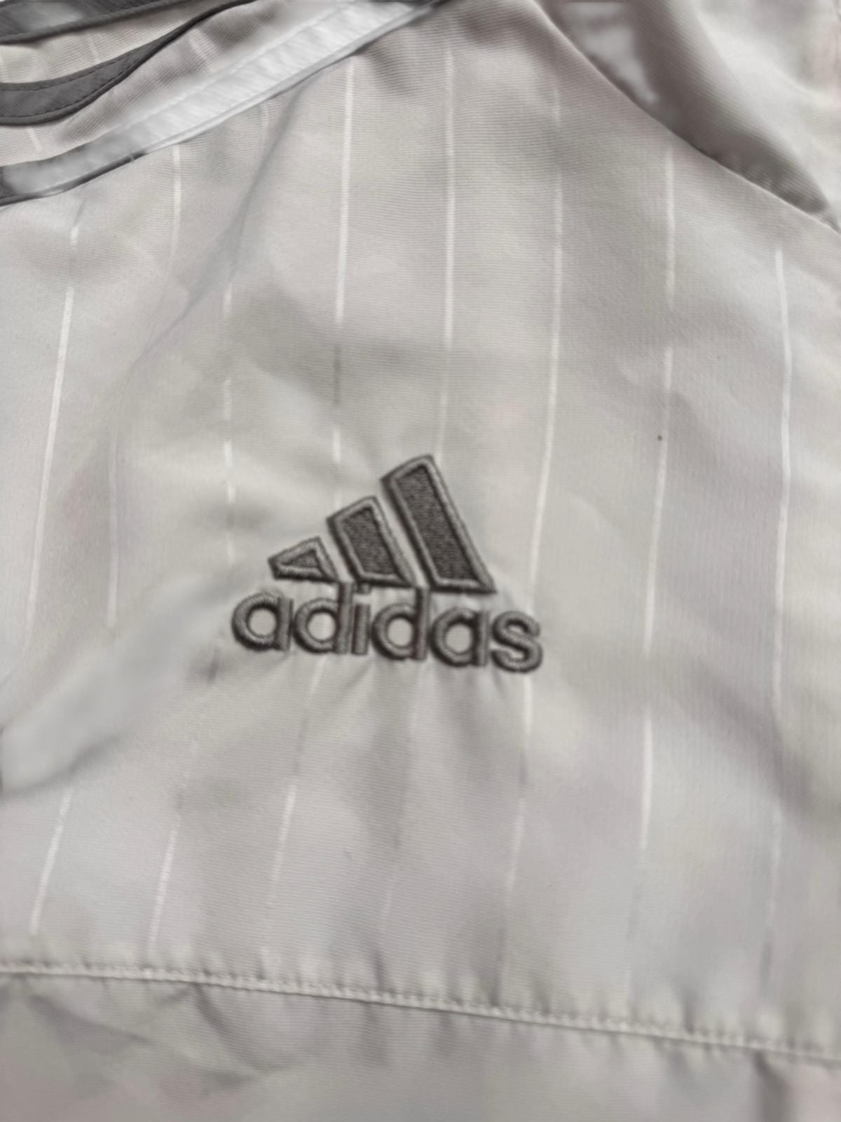 AC Milan Adidas Tracksuit – White/Grey – XS
