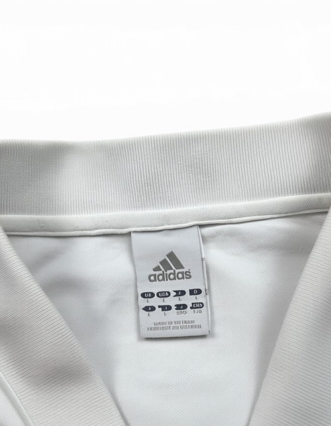 Adidas Olympique Marseille Polo Shirt Weiß/Gold – Größe L