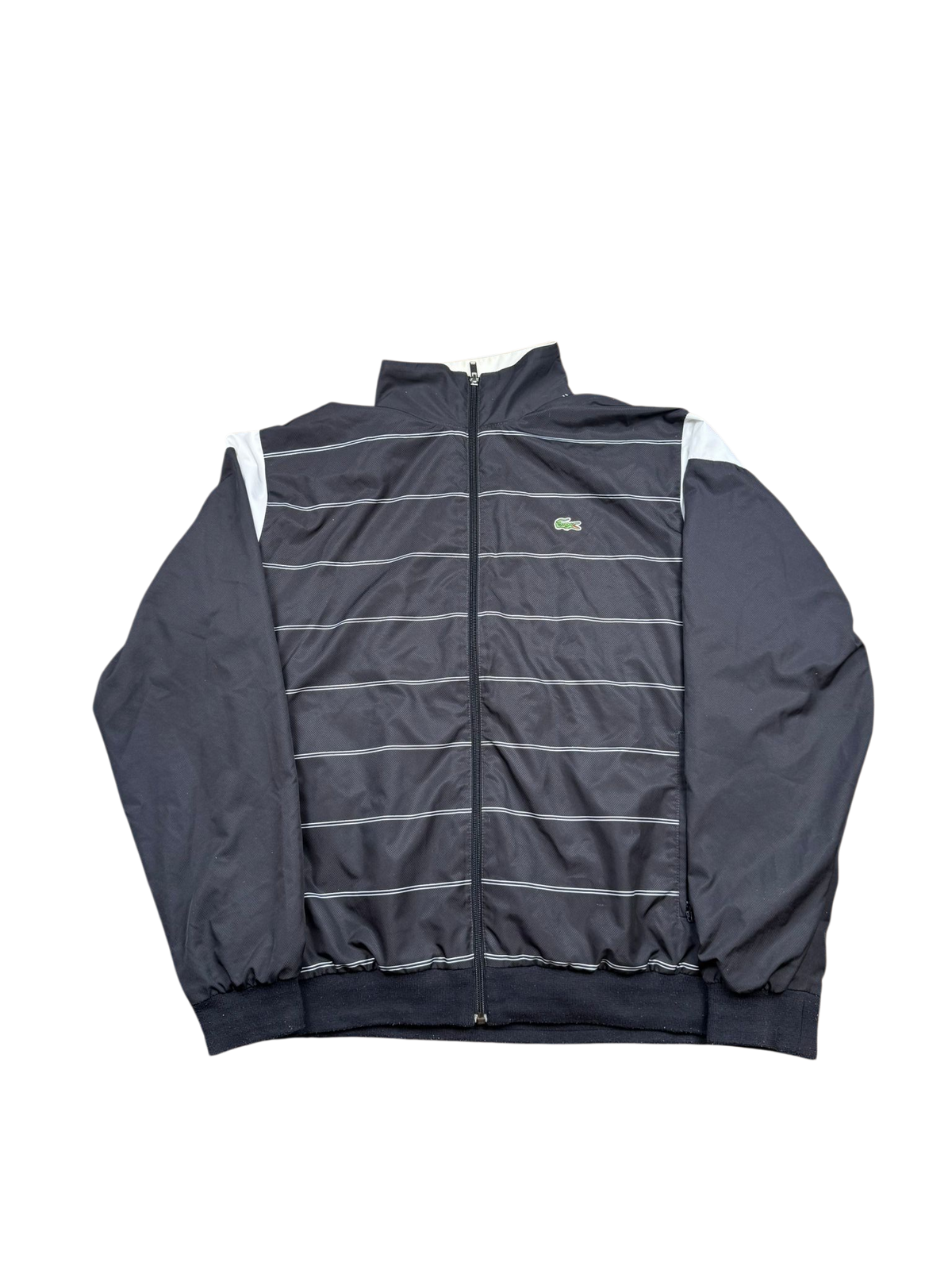 Lacoste Vintage Trainingsanzug – Schwarz/Grau | L