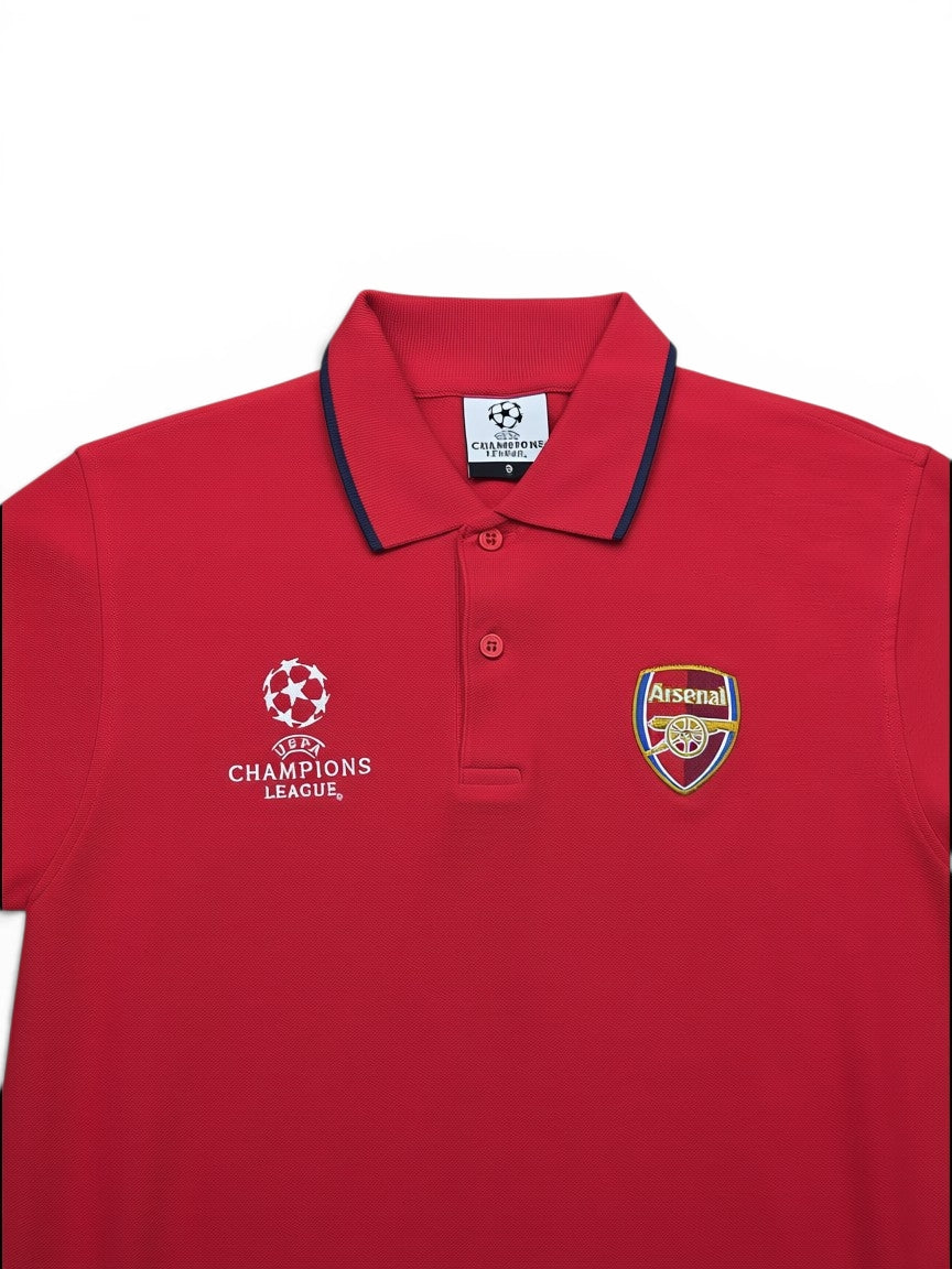 Arsenal FC UEFA Champions League Polo Shirt Rot – Größe S