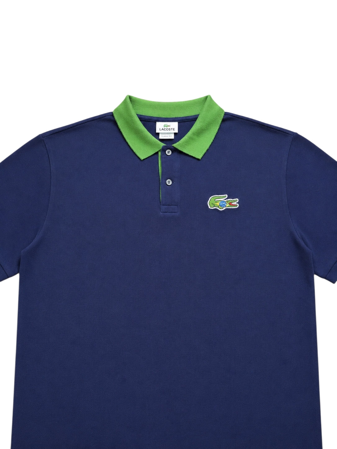 Lacoste Brasilien Polo-Shirt – Klassischer Luxus in Navy & Grün