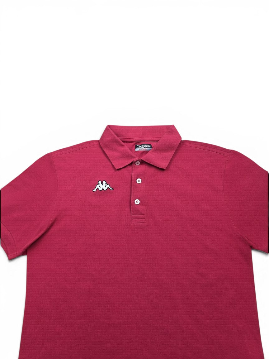 Kappa Polo Shirt rot – Größe L | Vintage Sportswear