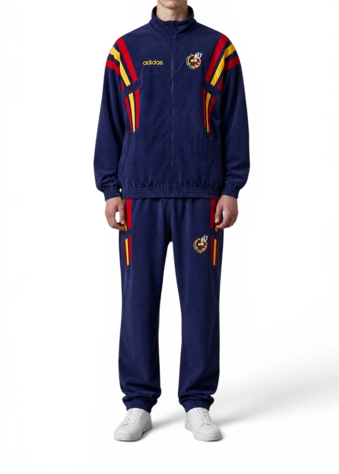 Adidas Spanien  Trainingsanzug Größe M  Navy Retro Edition