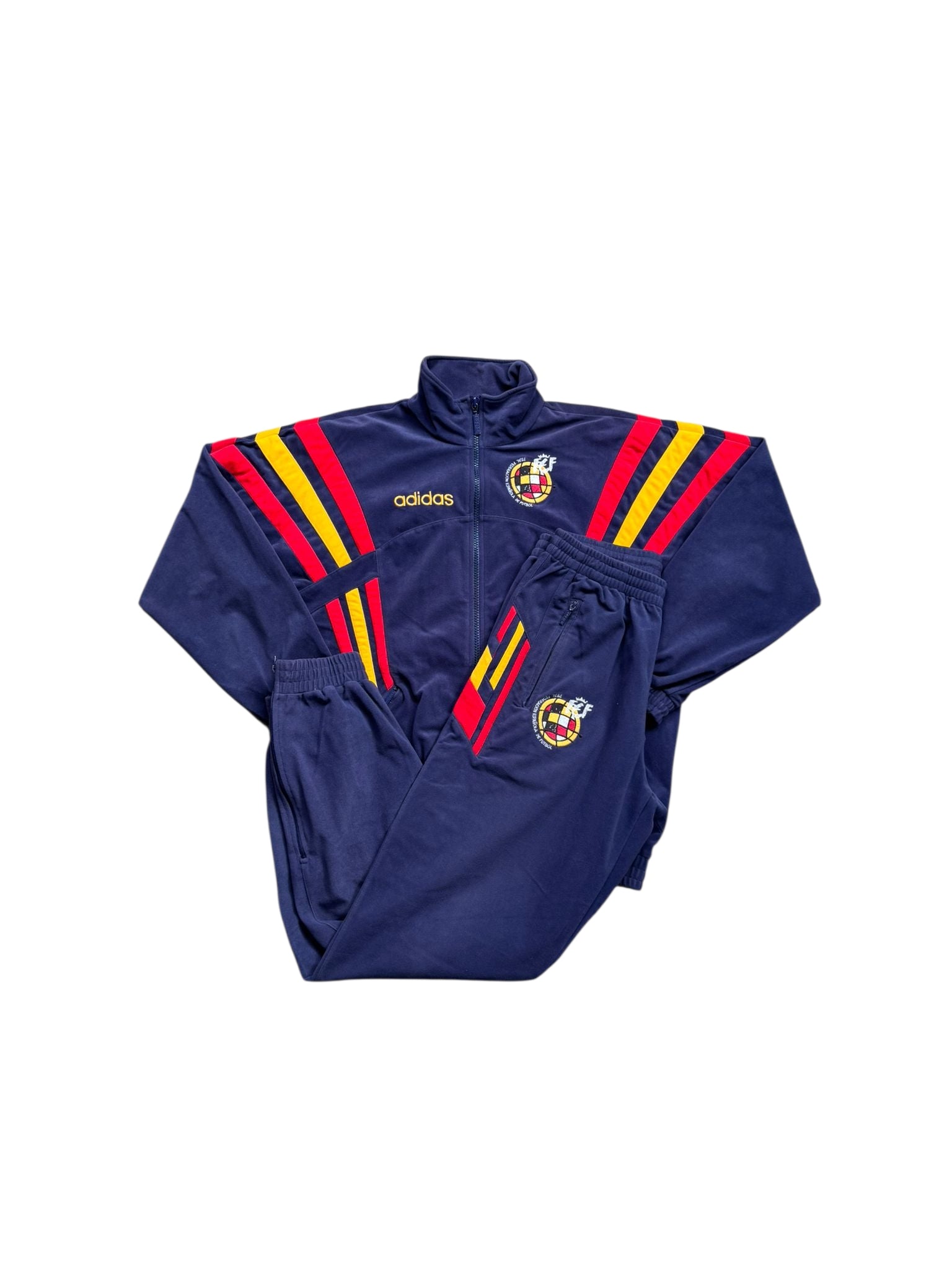 Adidas Spanien  Trainingsanzug Größe M  Navy Retro Edition