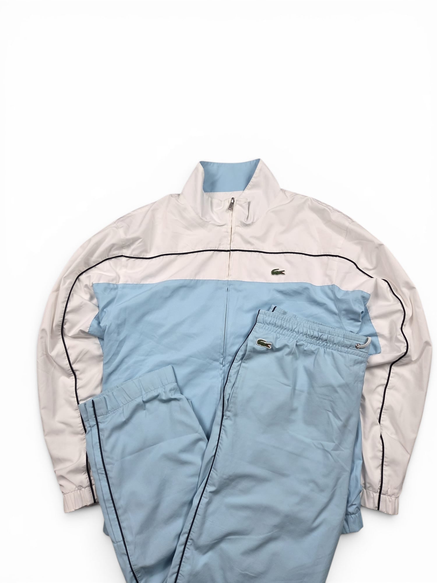 Lacoste Trainingsanzug Hellblau/Weiß – Größe 2 / 168 (S-M)
