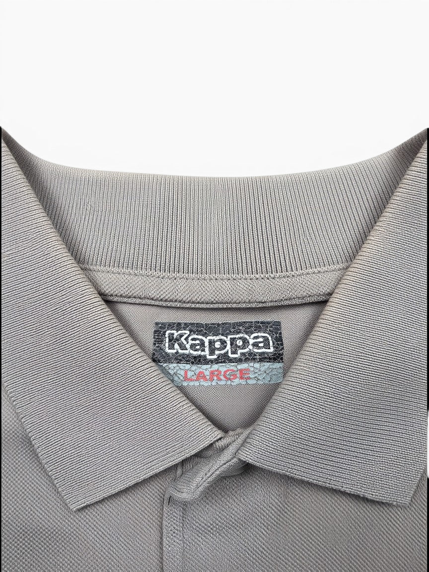 Kappa Polo Shirt hell braun – Größe L | Vintage Sportswear