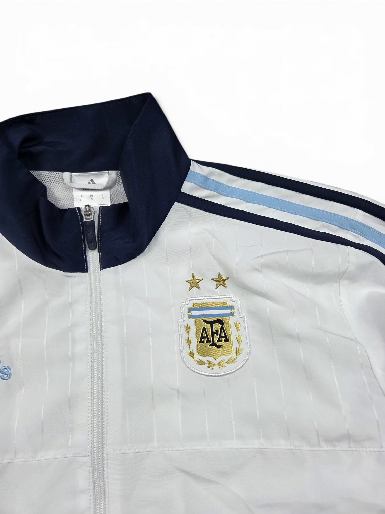 Adidas Argentina Trainingsanzug Weiß/Blau – AFA Track Suit Vintage Style Gr. S
