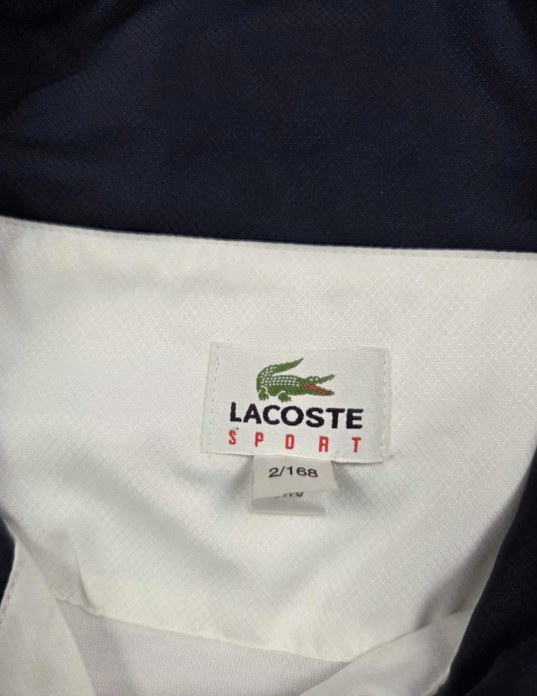 Lacoste Sport Trainingsanzug Navy/Weiß – Vintage Track Suit Set Gr. 2 / S