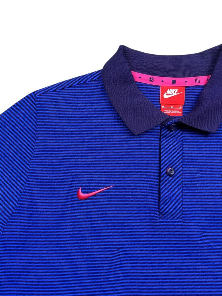 Nike FC Barcelona Polo – Blau/Pink – Größe M