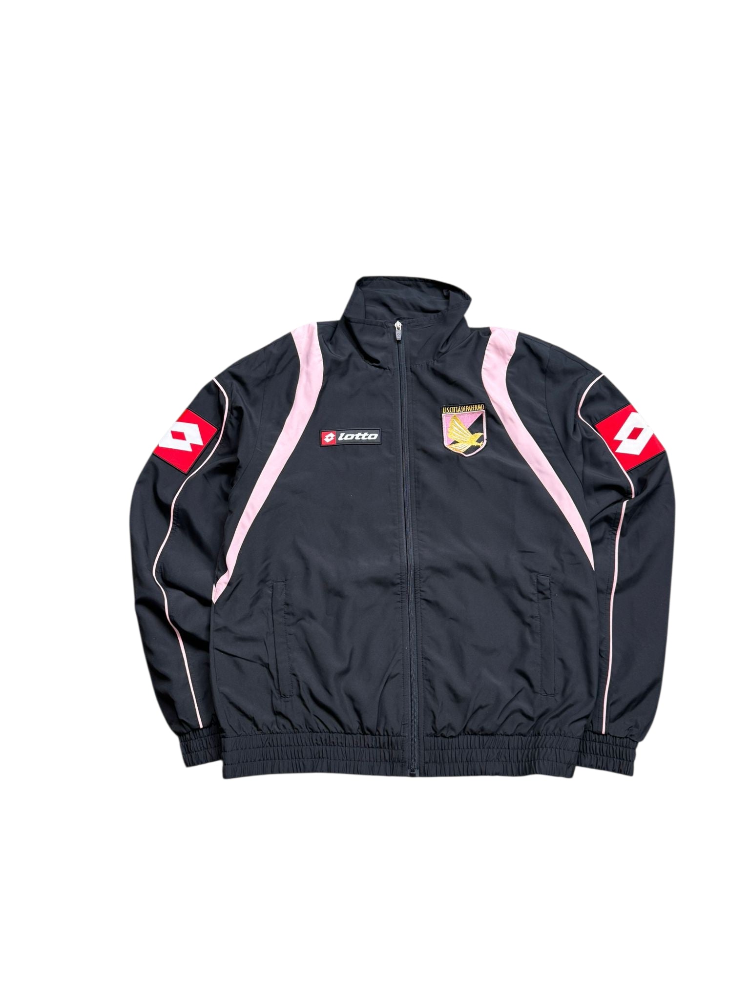 Lotto Palermo Trainingsanzug Größe S – Schwarz Rosa Retro Sportstyle