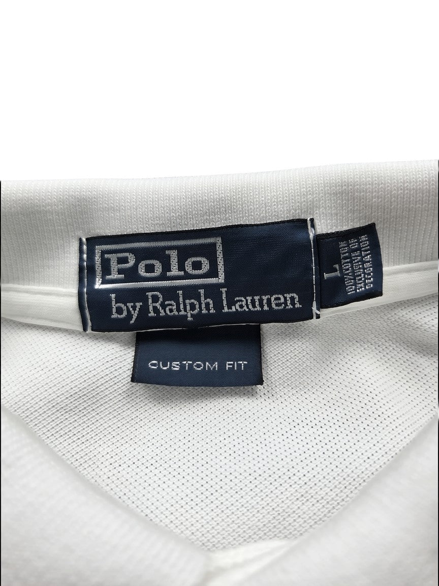 Ralph Lauren Big Pony Polo Shirt – Weiß – Größe L
