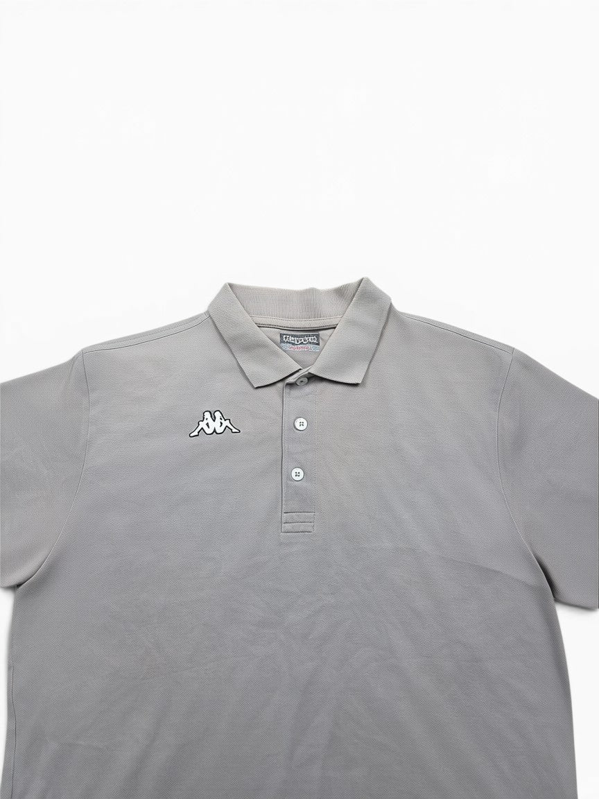 Kappa Polo Shirt hell braun – Größe L | Vintage Sportswear