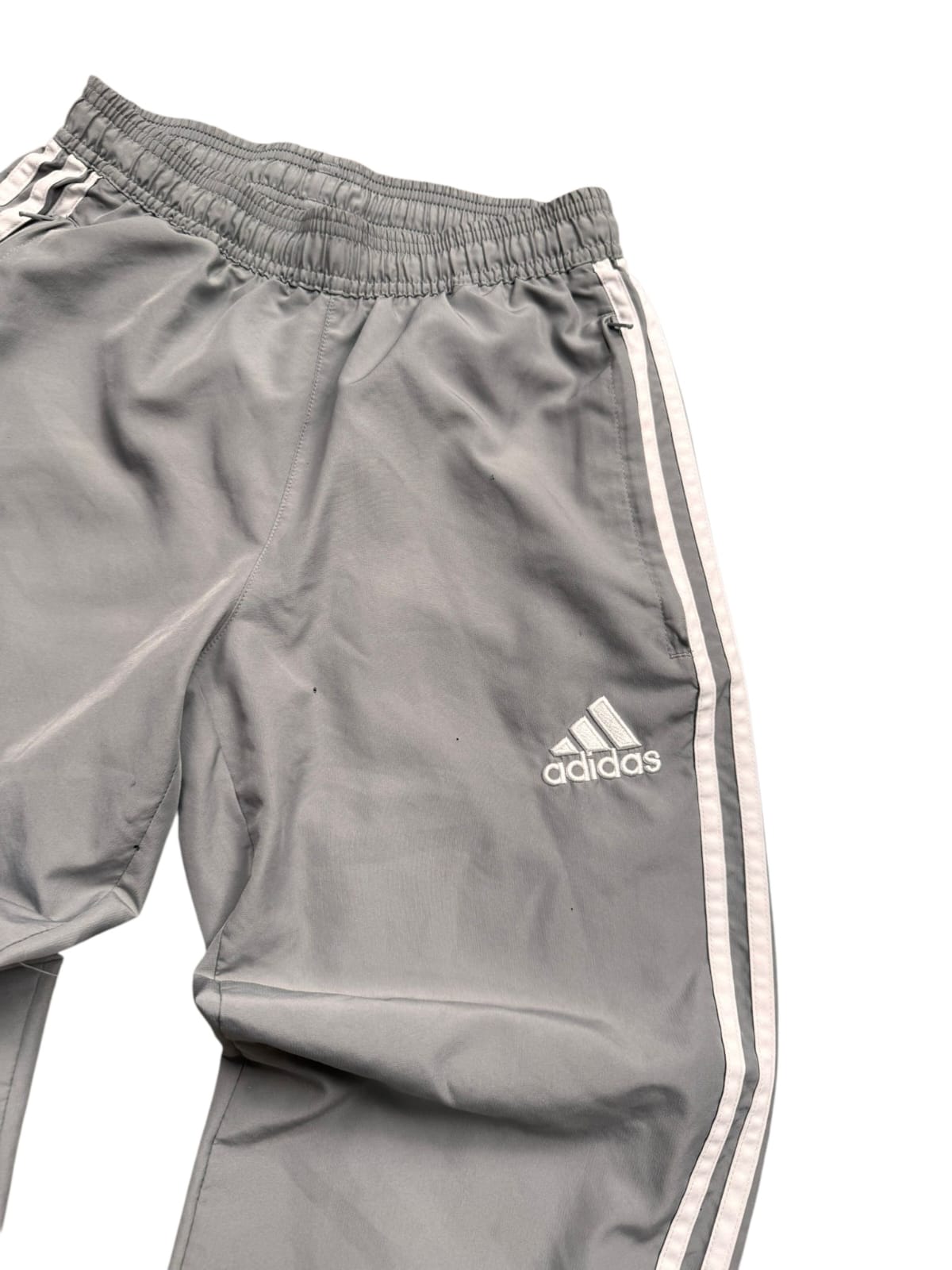 AC Milan Adidas Tracksuit – White/Grey – XS