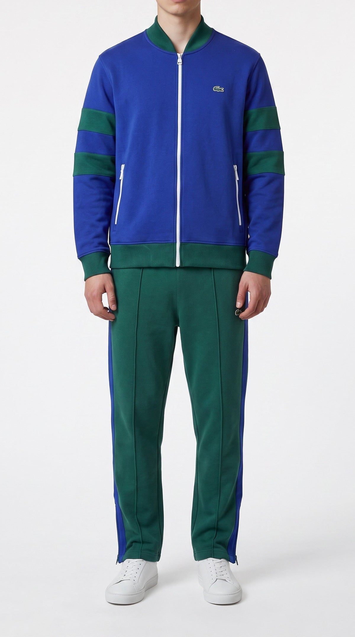 🐊 Lacoste Vintage Trainingsanzug – Blau/Grün | XXL