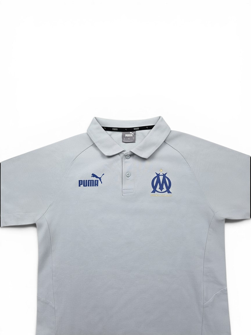 Puma Olympique Marseille Polo Shirt Grau – Größe S
