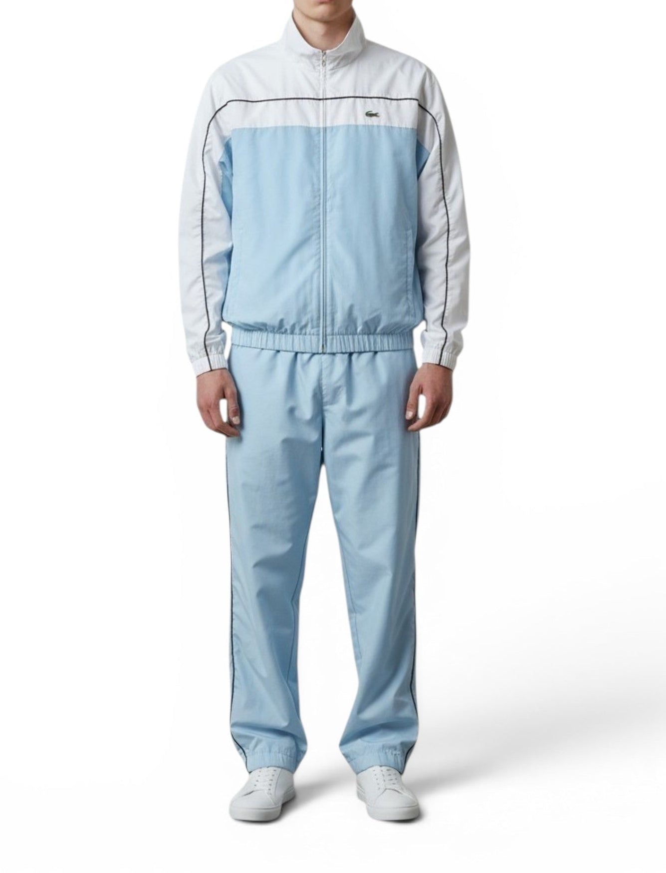 Lacoste Trainingsanzug Hellblau/Weiß – Größe 2 / 168 (S-M)