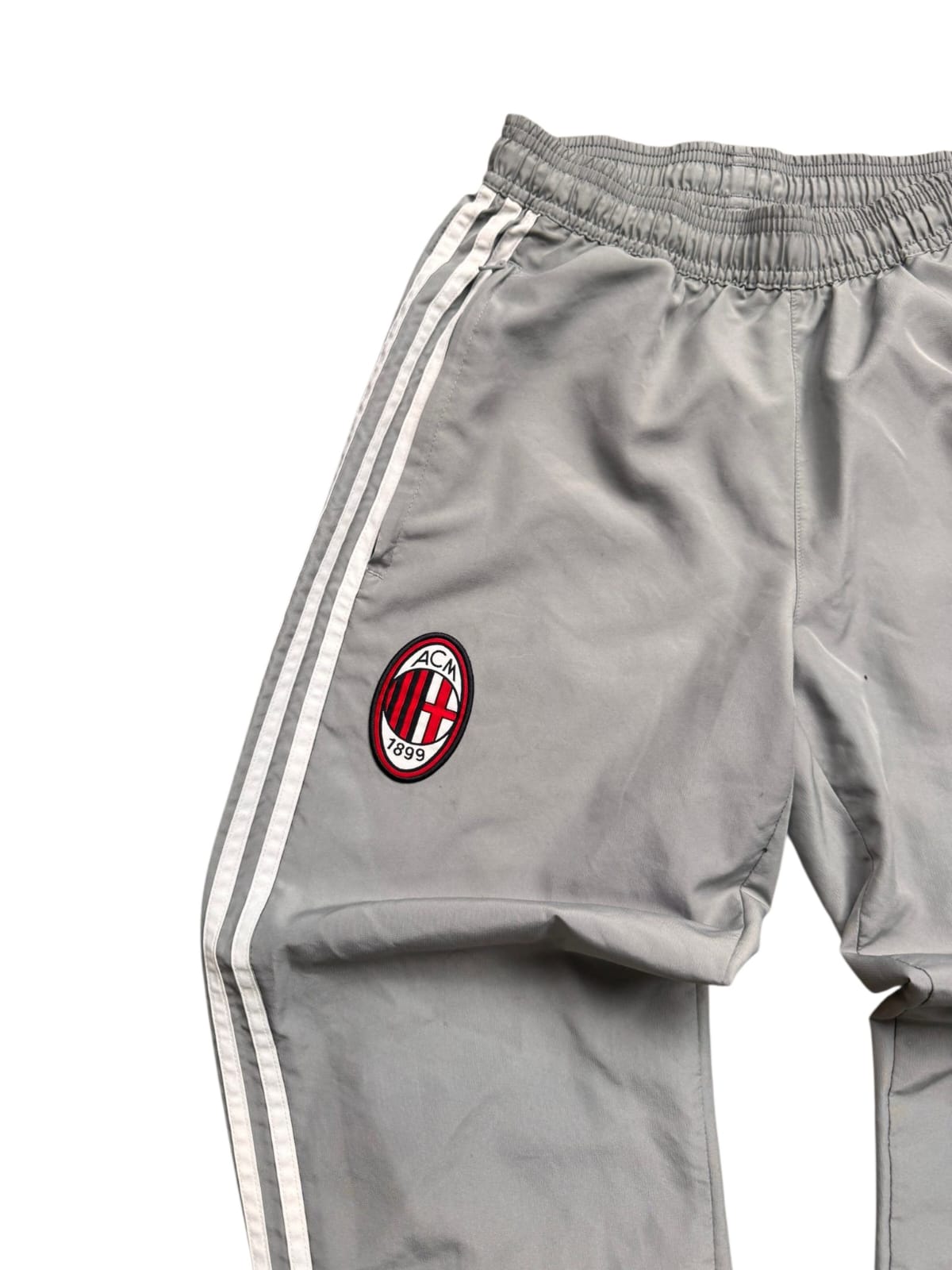 AC Milan Adidas Tracksuit – White/Grey – XS