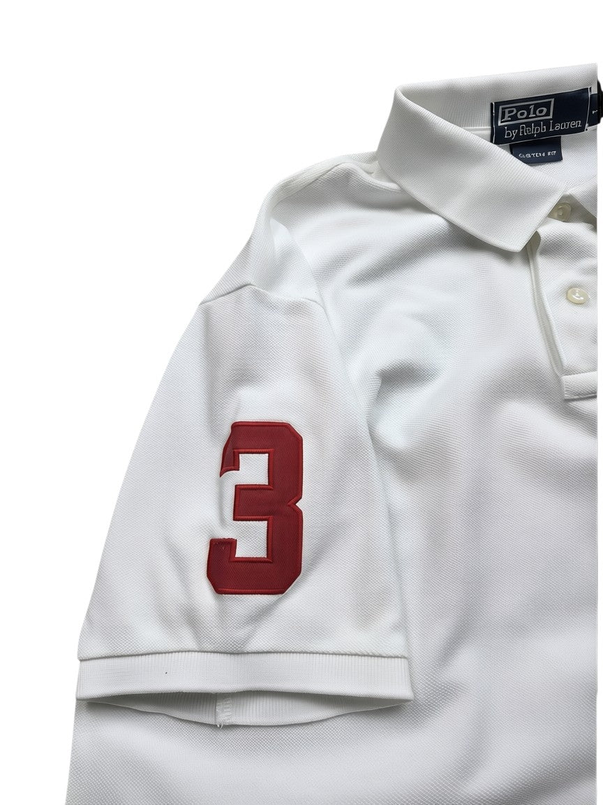 Ralph Lauren Big Pony Polo Shirt – Weiß – Größe L