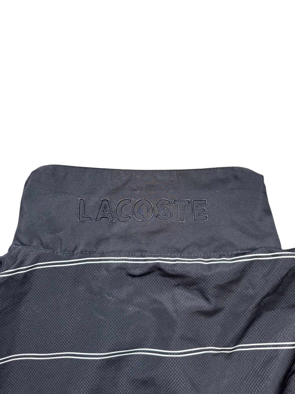 Lacoste Vintage Trainingsanzug – Schwarz/Grau | L