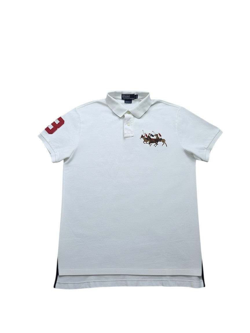 Ralph Lauren Big Pony Polo Shirt – Weiß – Größe L
