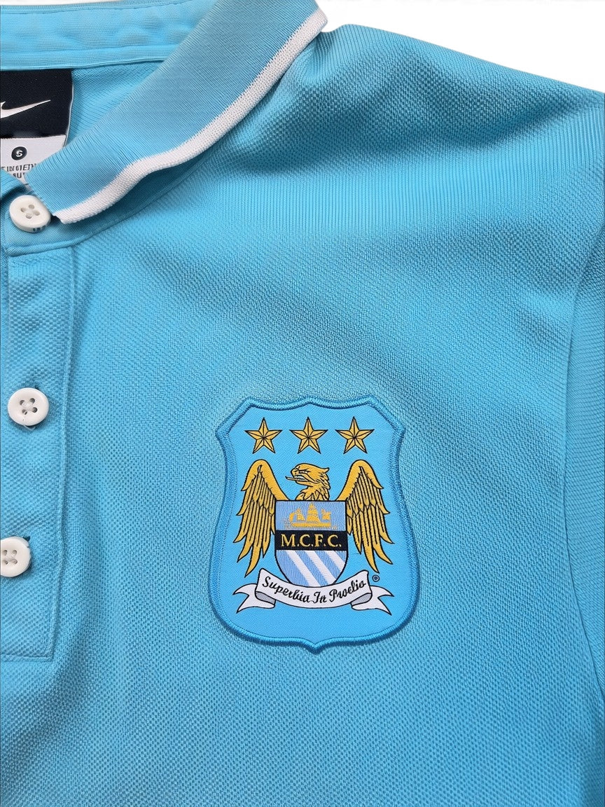 Nike Manchester City FC Polo Shirt Hellblau – Größe S