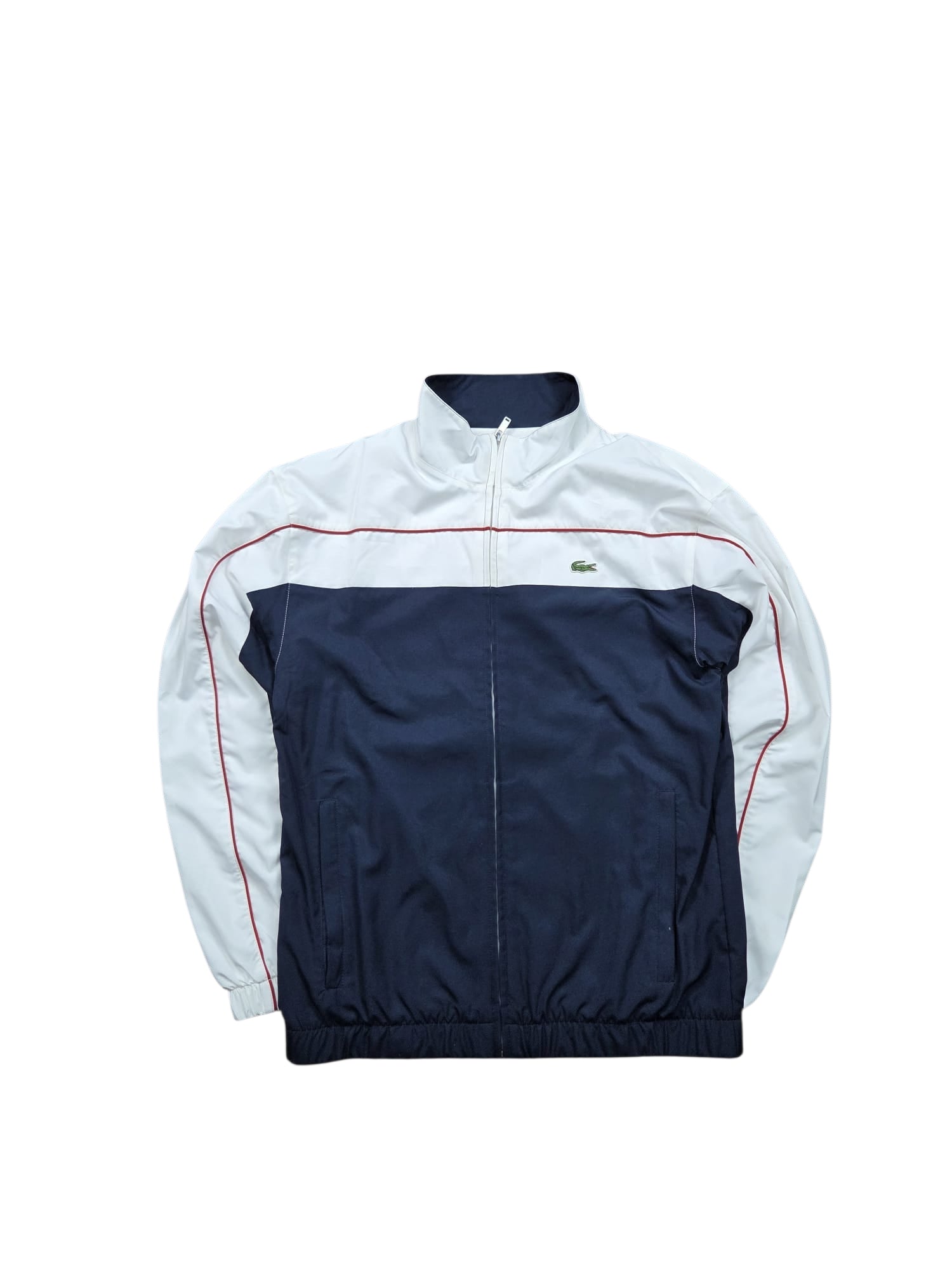 Lacoste Sport Trainingsanzug Navy/Weiß – Vintage Track Suit Set Gr. 2 / S