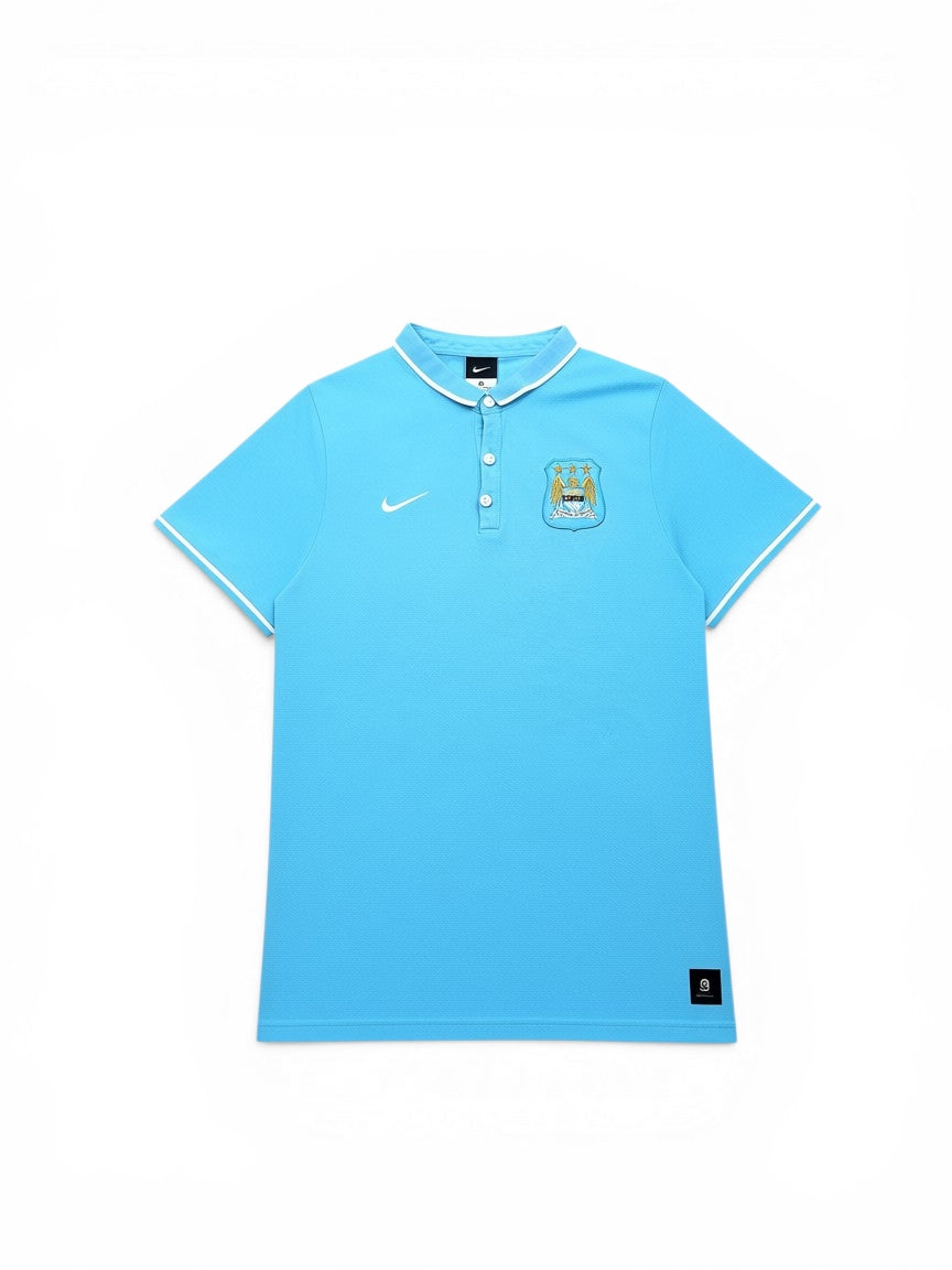 Nike Manchester City FC Polo Shirt Hellblau – Größe S