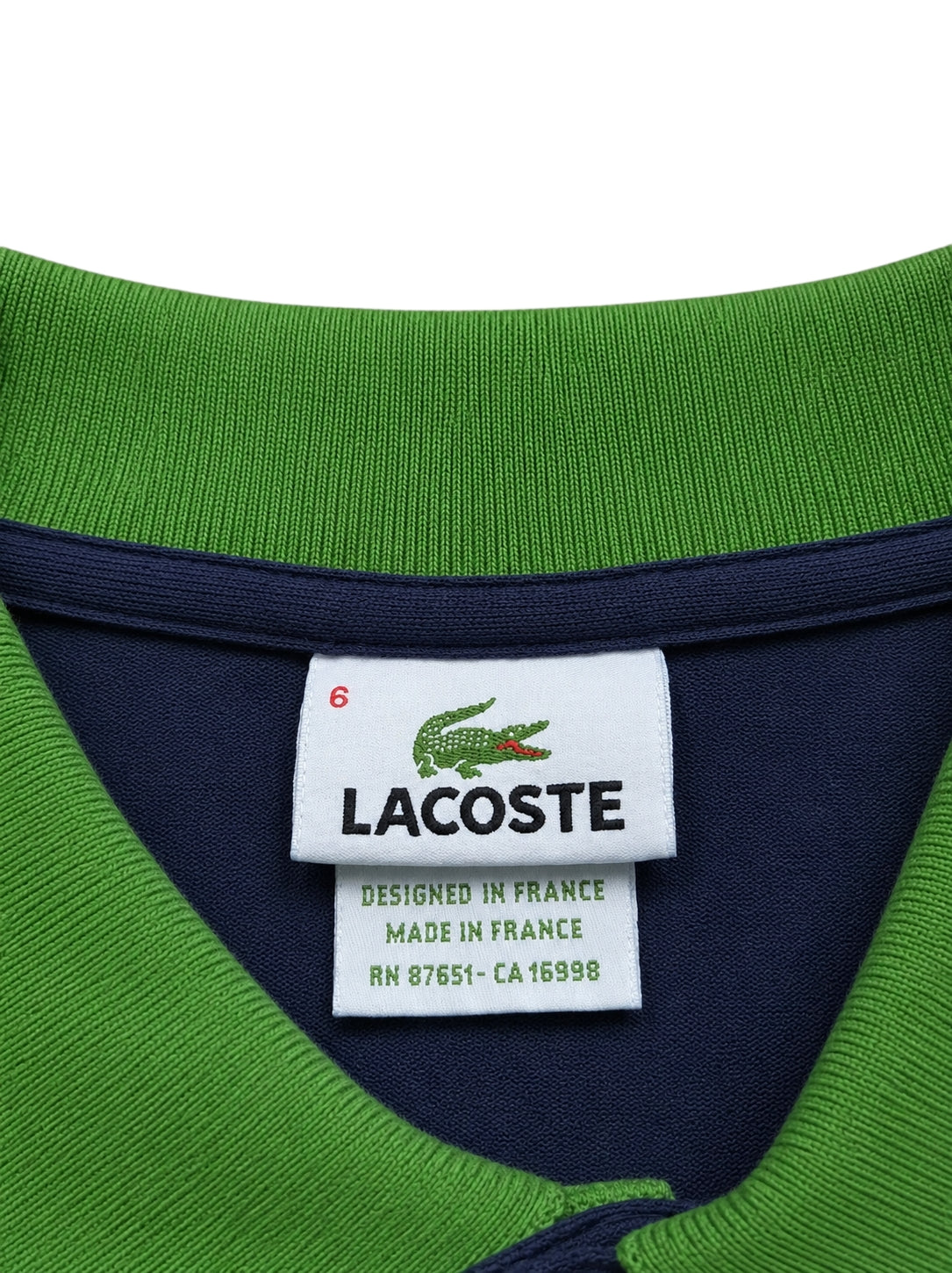 Lacoste Brasilien Polo-Shirt – Klassischer Luxus in Navy & Grün