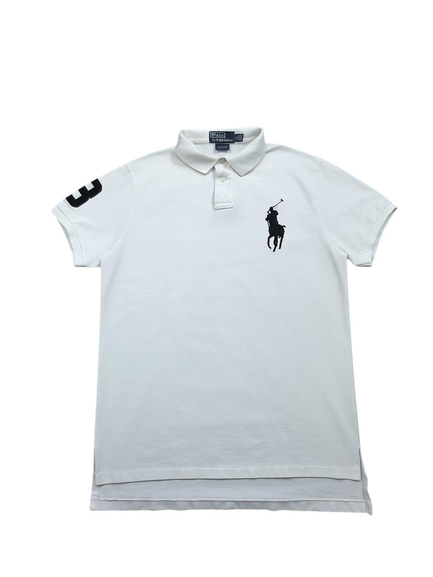 Polo Ralph Lauren Big Pony Polo Shirt Weiß – Größe L