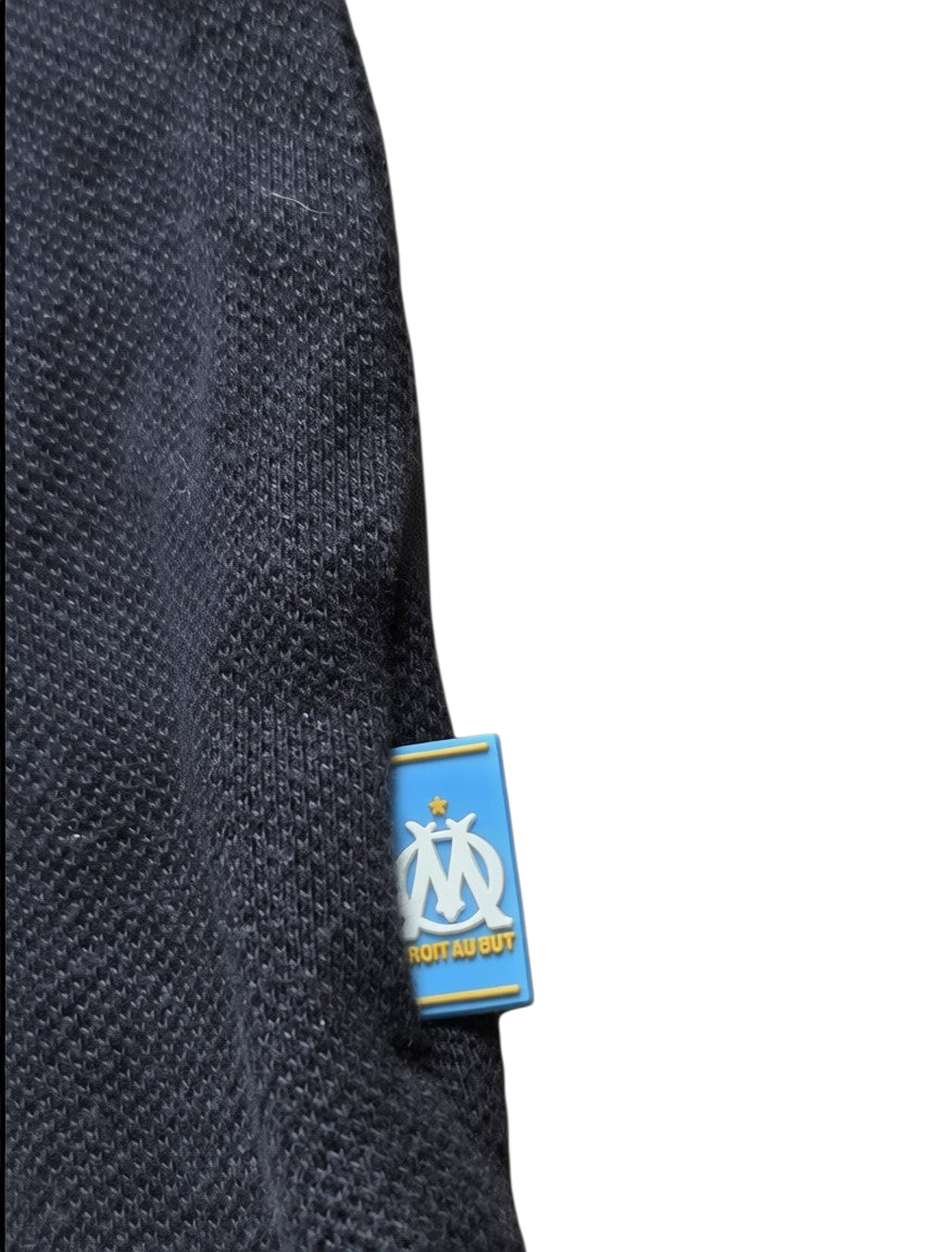Olympique de Marseille Polo Shirt – Schwarz/Blau – Größe L