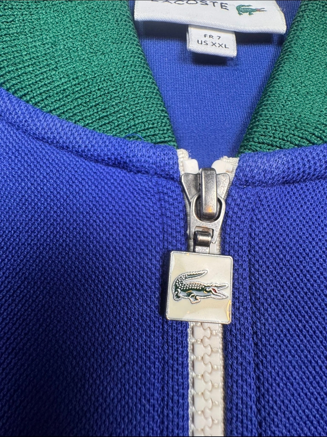 🐊 Lacoste Vintage Trainingsanzug – Blau/Grün | XXL