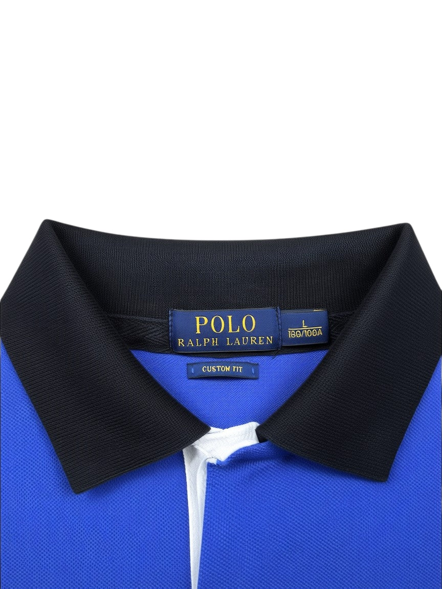 Vintage Polo Ralph Lauren Polo Shirt – Blau/Schwarz – Größe L